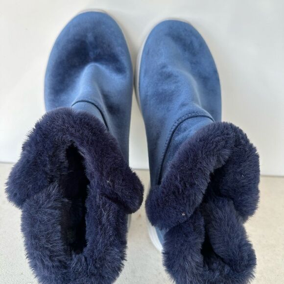 Skechers On The Go City 2 Royalty Chugga Boots Navy Velvet 144435W Womens Sz 8 - Picture 4 of 7